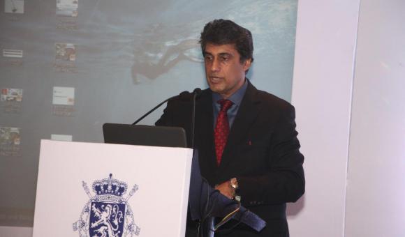 Mr. Rajiv Dhawan, President, BLBA, Master of Ceremonies, delivering the Vote of Thanks