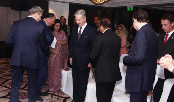 Welcoming His Majesty the King of the Belgians